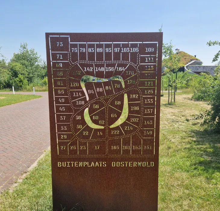 bord bij entree